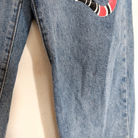 Sold! Adika Snakey Mom Jeans High Waist Vtg Snake - Picture 8 of 16